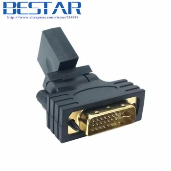 

1080p DVI male to HDMI Female 360 degree Rotating Swivel Adapter for HDTV Video Card DVI HDMI Adapter conncetor converter