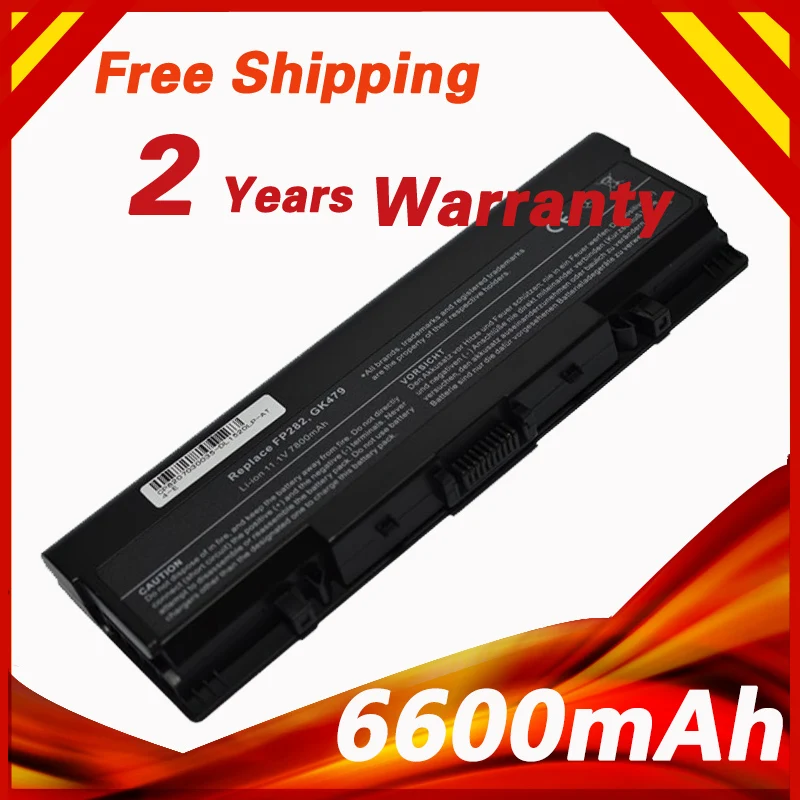 Аккумулятор 6600 мАч для Dell Inspiron 1520 1521 1720 530s Vostro 1500 1700 FK890 FP282 GK479 GR995 KG479 NR222 NR239 TM980|battery