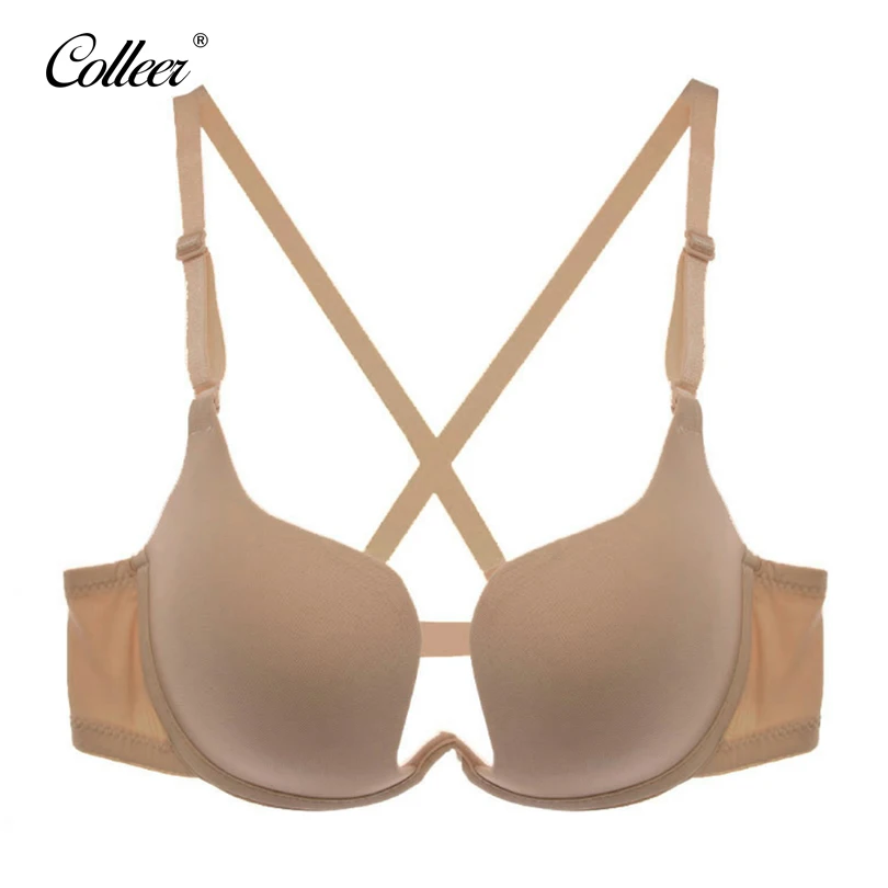 COLLEER Sexy BH Push Up Bra Set Underwear Women Lace Bralette Bra Thin D Cup Transparent