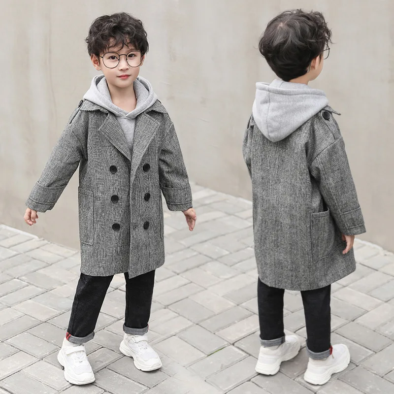 Winter Spring Baby Boys Long Sleeve Coat Jacket 3 12 years Kids Girls Casual Outerwear Cotton