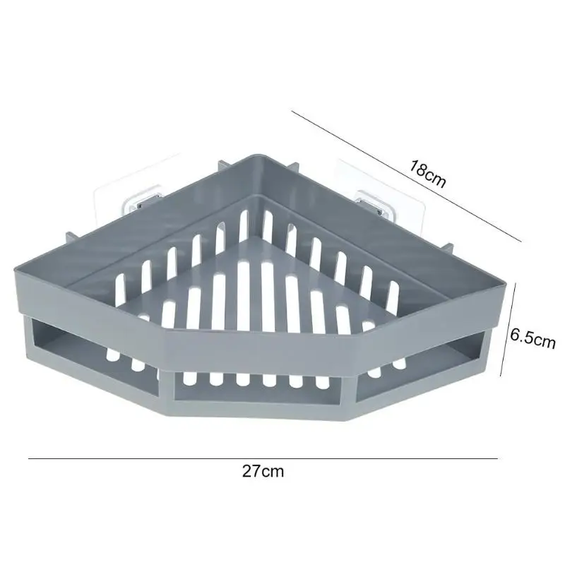 Треугольный угловой дренажный стеллаж для хранения ванной комнаты держатель для шампуня емкость для лосьона Органайзер кухонная полка сушилка