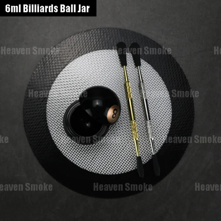 6ml billiards ball silicone jar-Heaven Smoke (14)