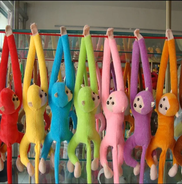 Модные, красочные обезьяна с длинными руками Мультяшные плюшевые игрушки куклы детские/Дети животных подарок для детей