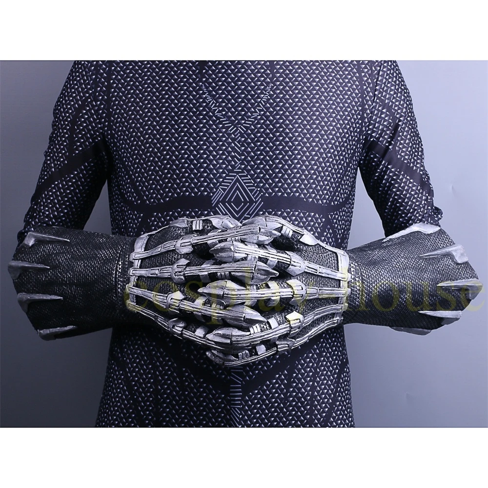2018 Movie Black Panther Claws Gloves Cosplay Costume Superhero Gloves Halloween Prop (6)