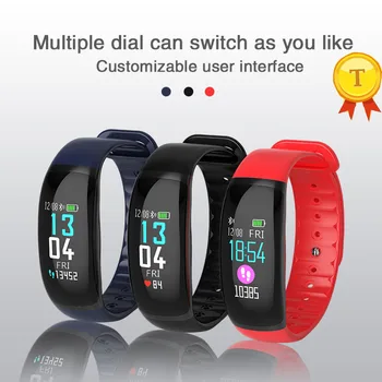 

Fashion Heart Rate Fitness Smartband Sleep Monitor Fitness Tracker Waterproof Color Screen Multi Sport Bracelet for Android ISO