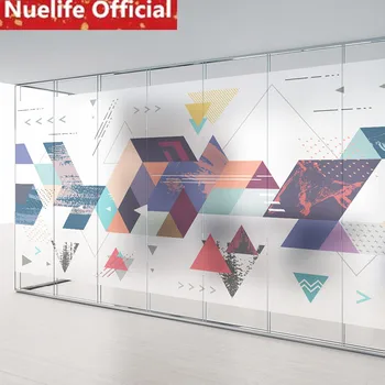 

60x80cm Color geometric irregular pattern glass film bathroom kitchen office living room bedroom balcony door window film