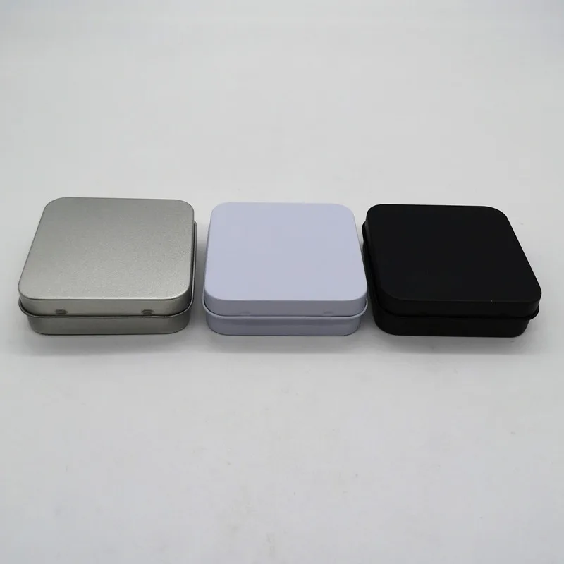 

New Arrival Mini Metal Tin Box Sealed Jar Packing Jewelry Silver Storage Box Case Organizer