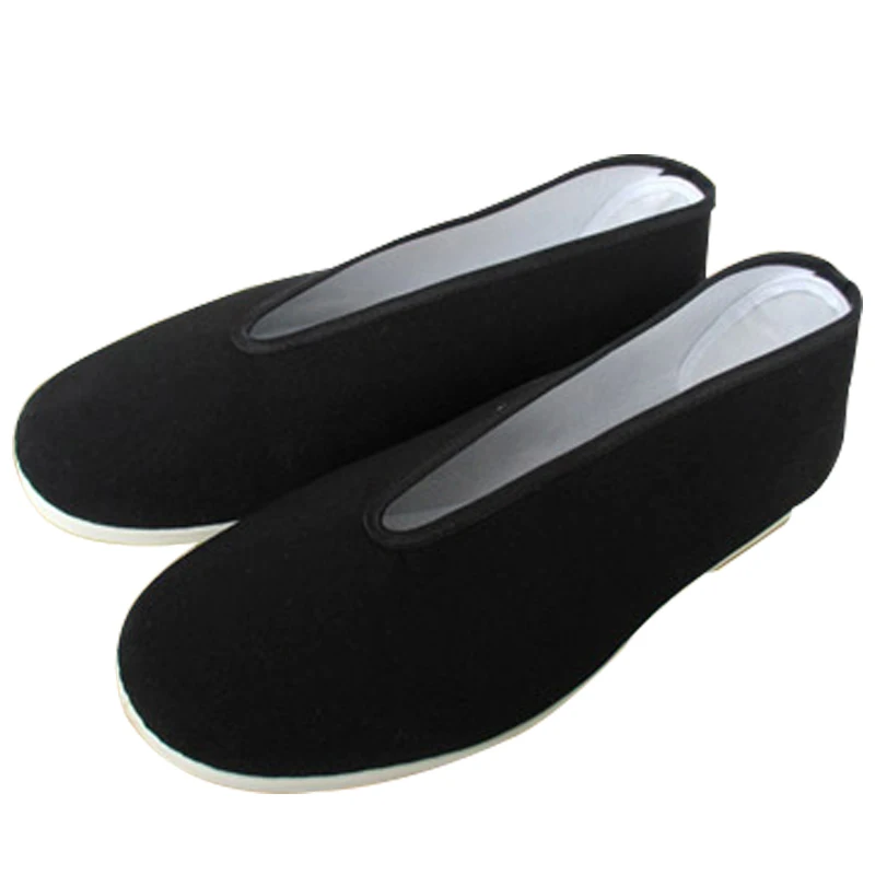 black chinese slipper shoes