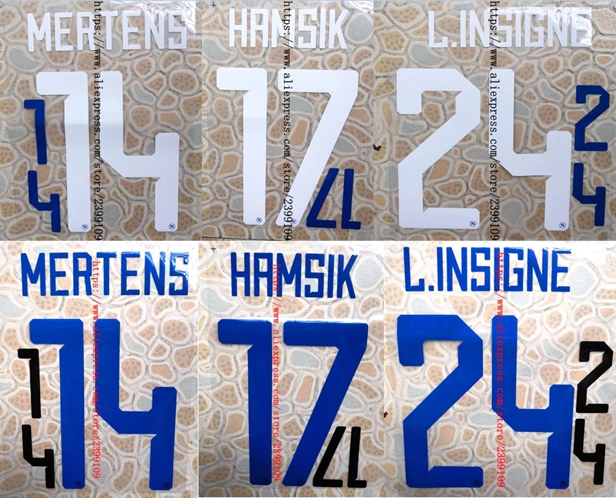 Домашний HIGUAIN MERTENS HAMSIK L. INSIGNE именной патч, значок