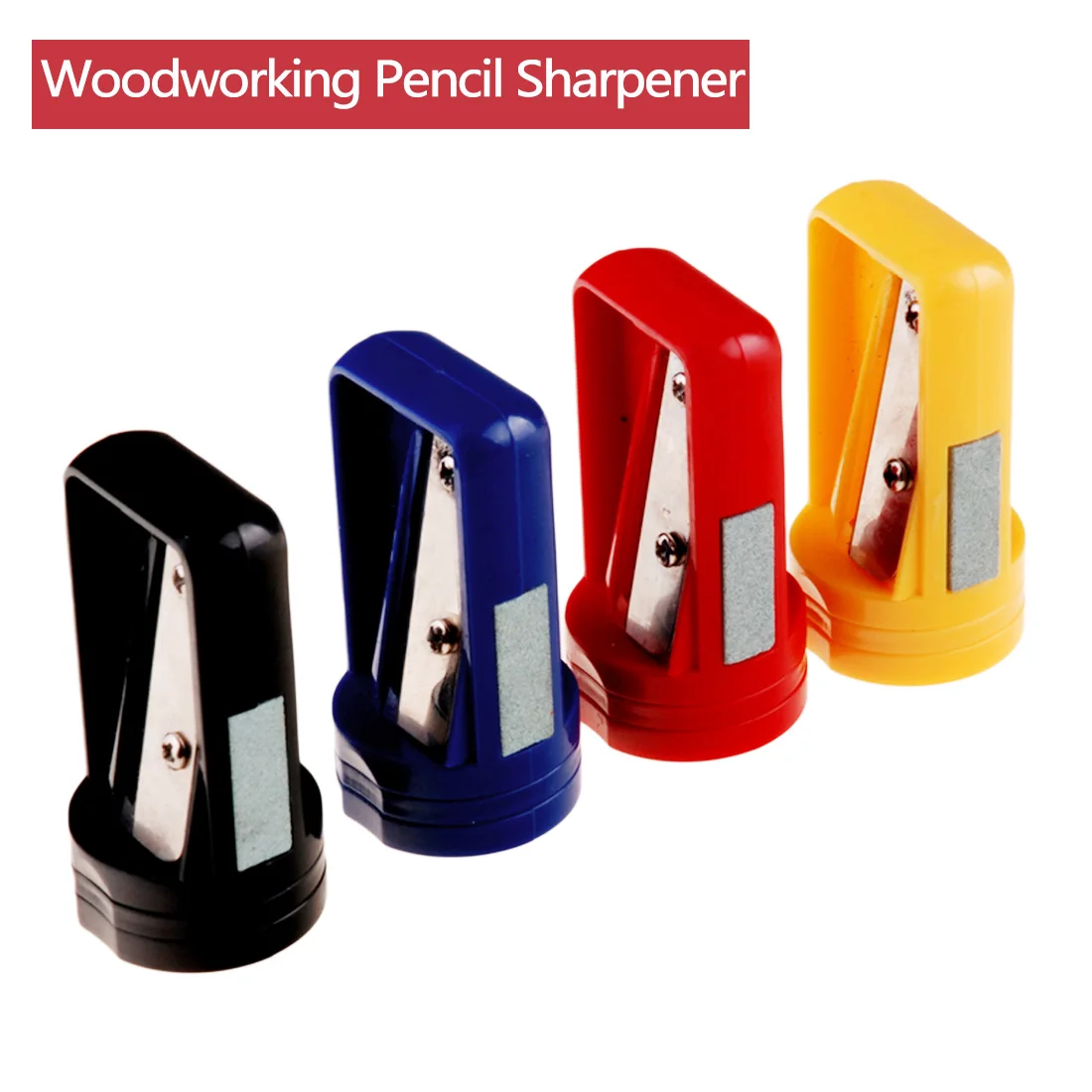 

Pencil Sharpener Carpenter Woodwork Cutter Shaver Narrow Sharpening Tool for Woodworking Yellow/Blue/Black/Red