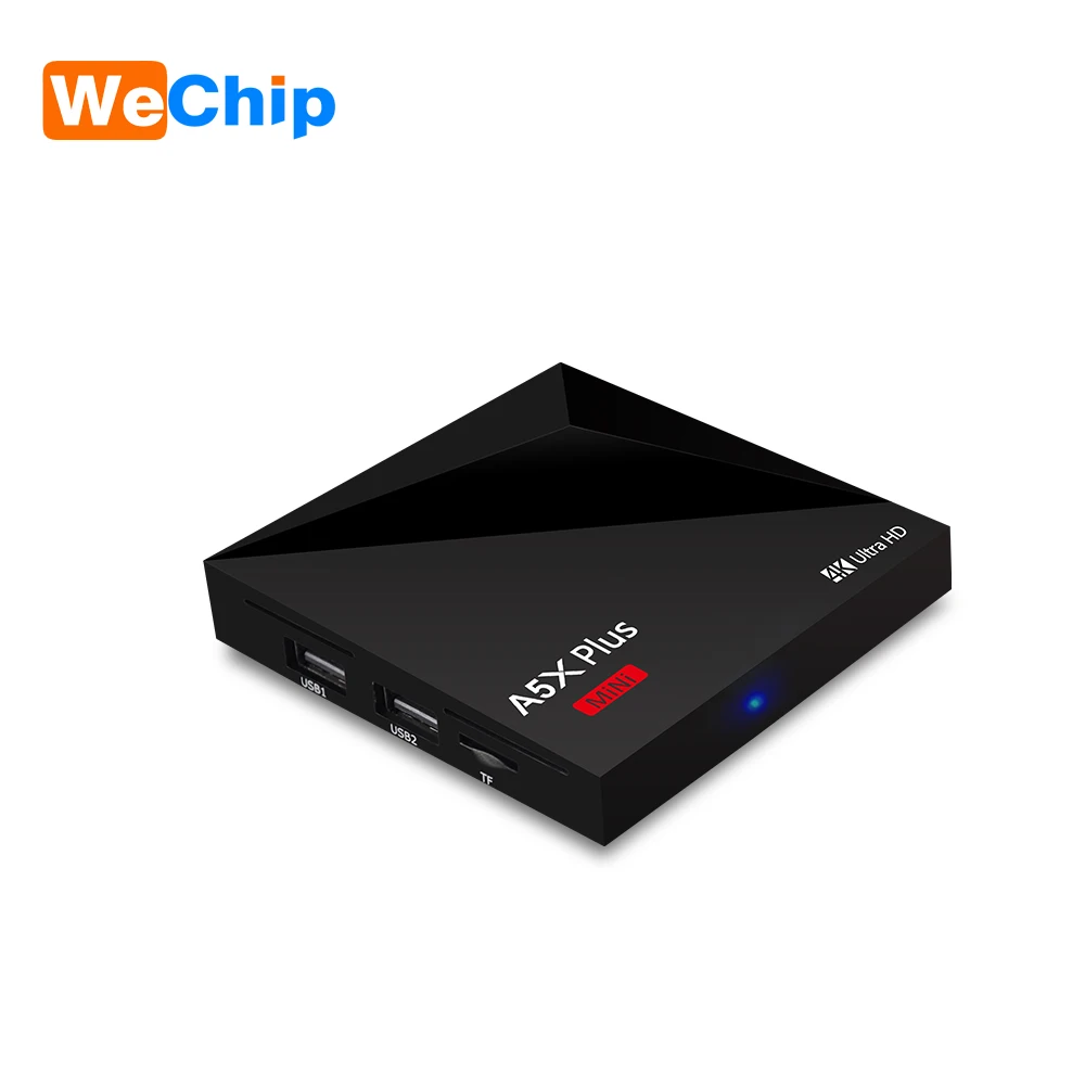 

10PCS/LOT A5X PLUS Android 9.0 Smart TV BOX 2GB 16GB rockchip rk3328 Quad Core Set top box H.265 4K WiFi IPTV Box media player