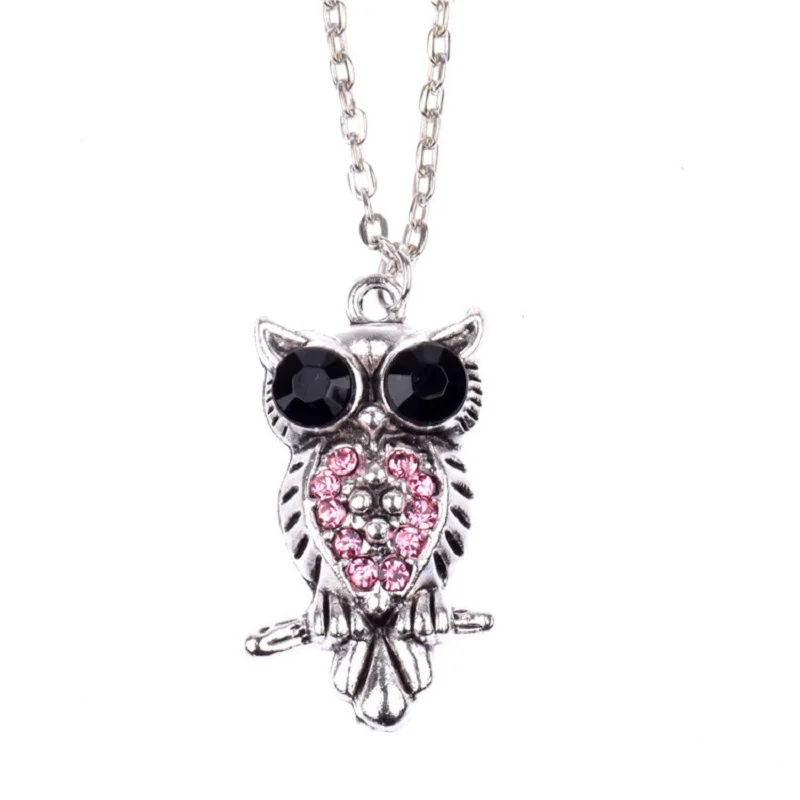 2017 Lovely Owl Crystal Sweater Chain Long Link Pendant Necklaces for Women Accessories Mujer | Украшения и аксессуары