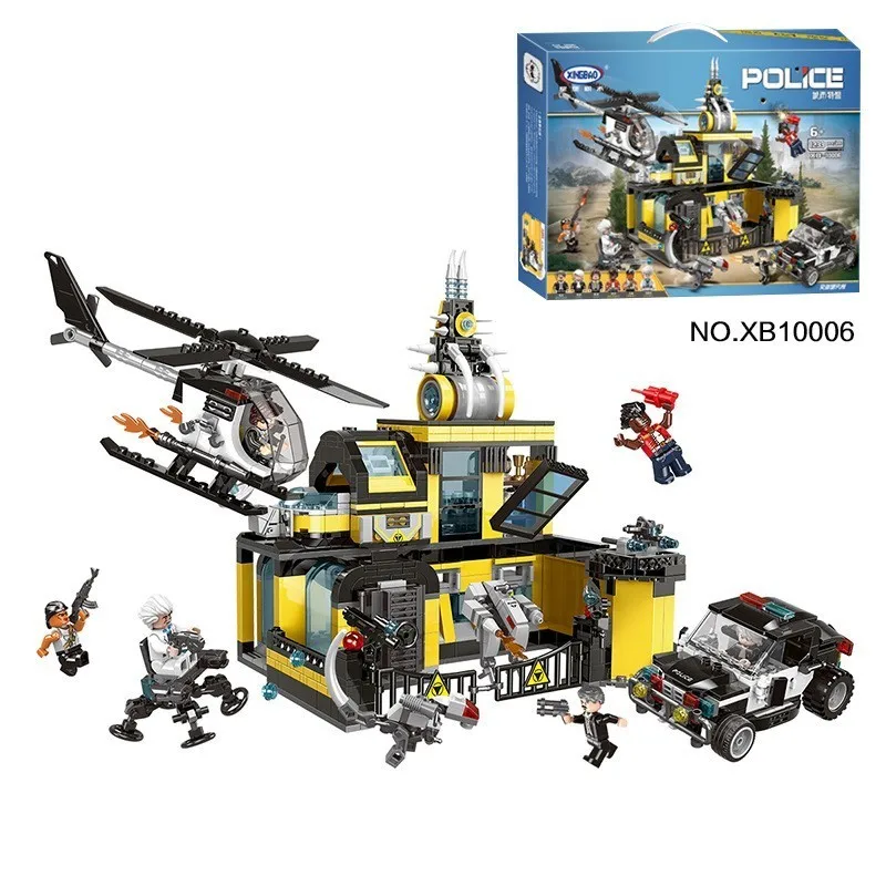 

XINGBAO 10006 DIY City Urban Series Assault Research Institute Building Blocks Bricks Comaptible LmINGLY Toys For Children