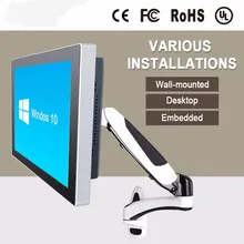 12 inch Intel C1037K Intel all in one computer Five wire touch using high-temperature ultra thin panel with WIFI