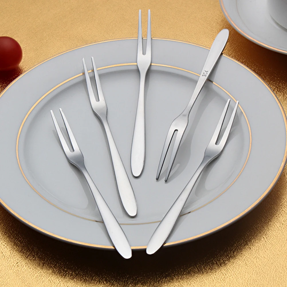 10pcs Dinner Fork Set Tableware Set Stainless Steel Cocktail Forks