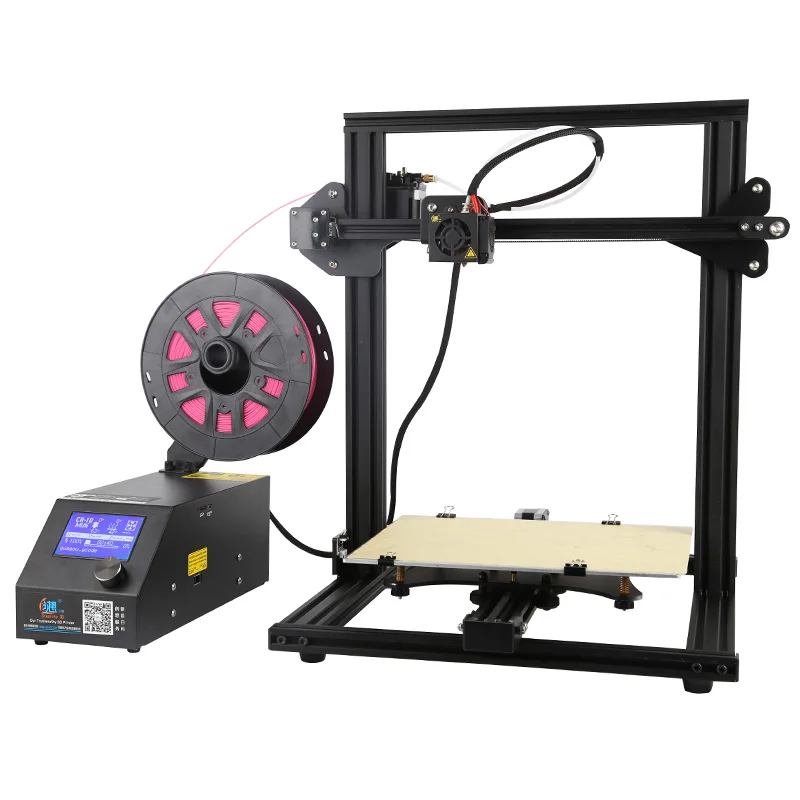 CR-10 мини 3d принтер DIY набор большой размер печати 300*220*300 мм продолжительный принтер 3D и 200 г нити+ Горячая кровать Creality 3D