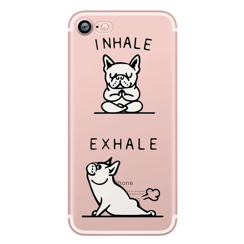 Cute Funny Pug Dog French Bulldog Puppy Silicon Transparent Soft TPU Phone Case for Apple iphone 6 5S SE 6S 7plus 5 6plus Fundas (11)