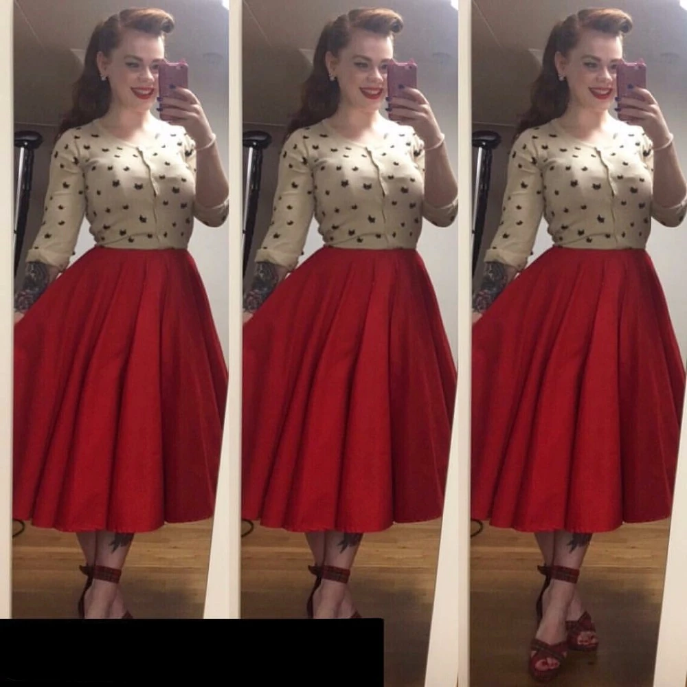50s midi skirt