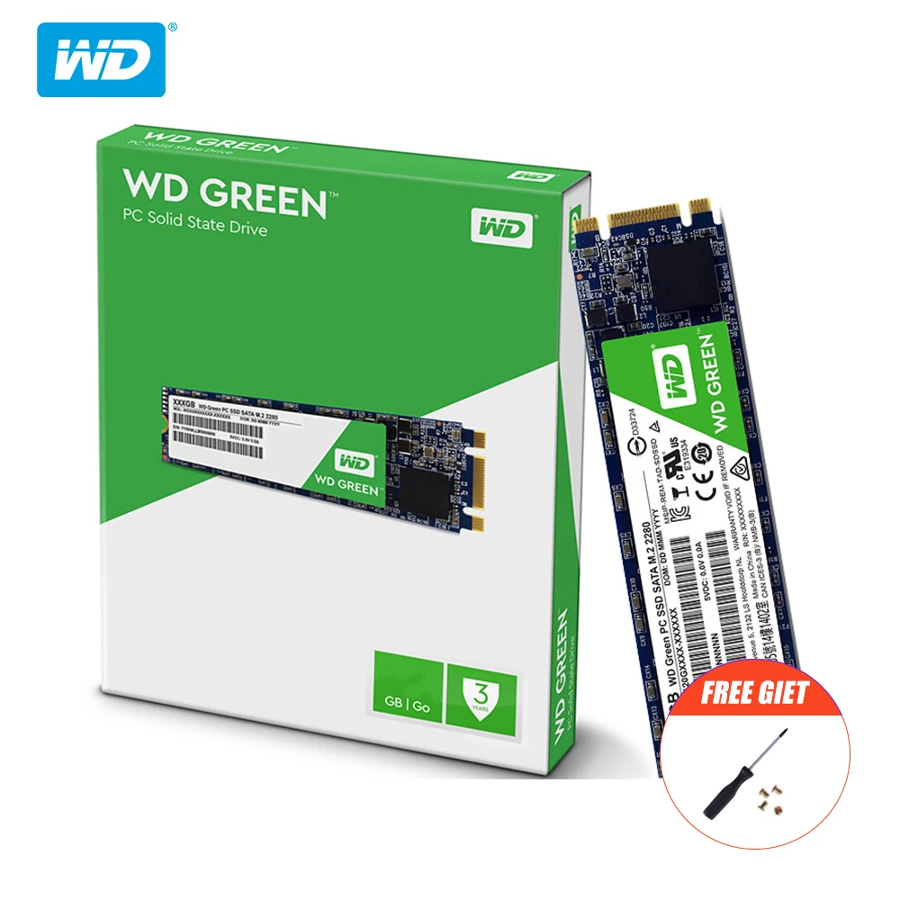 Western Digital WD Green SSD 120GB 240GB Internal Solid State Hard Drive Disk TLC M 2