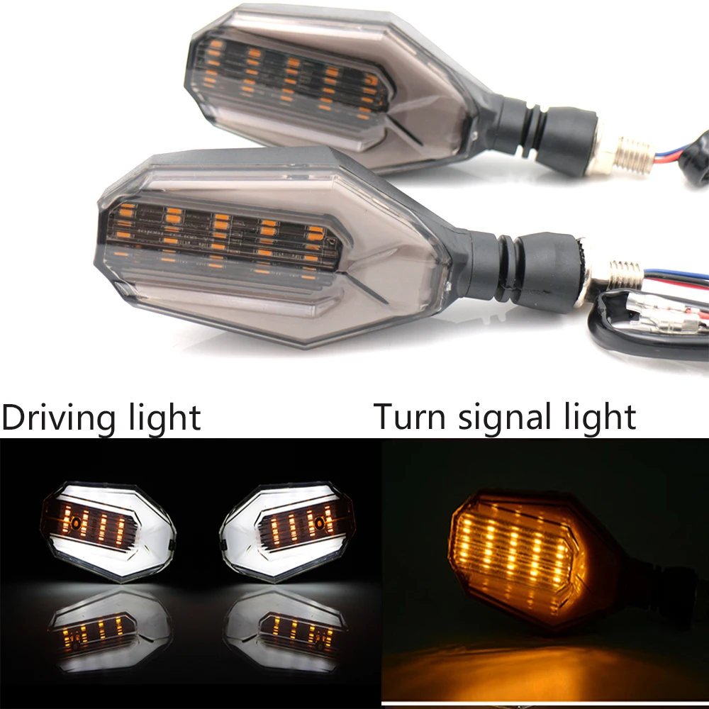 Светодиодный индикатор поворота для мотоцикла, янтарная лампа, сигнальные индикаторы, мигалки, 3 провода, универсальные для Honda Kawasaki, цена