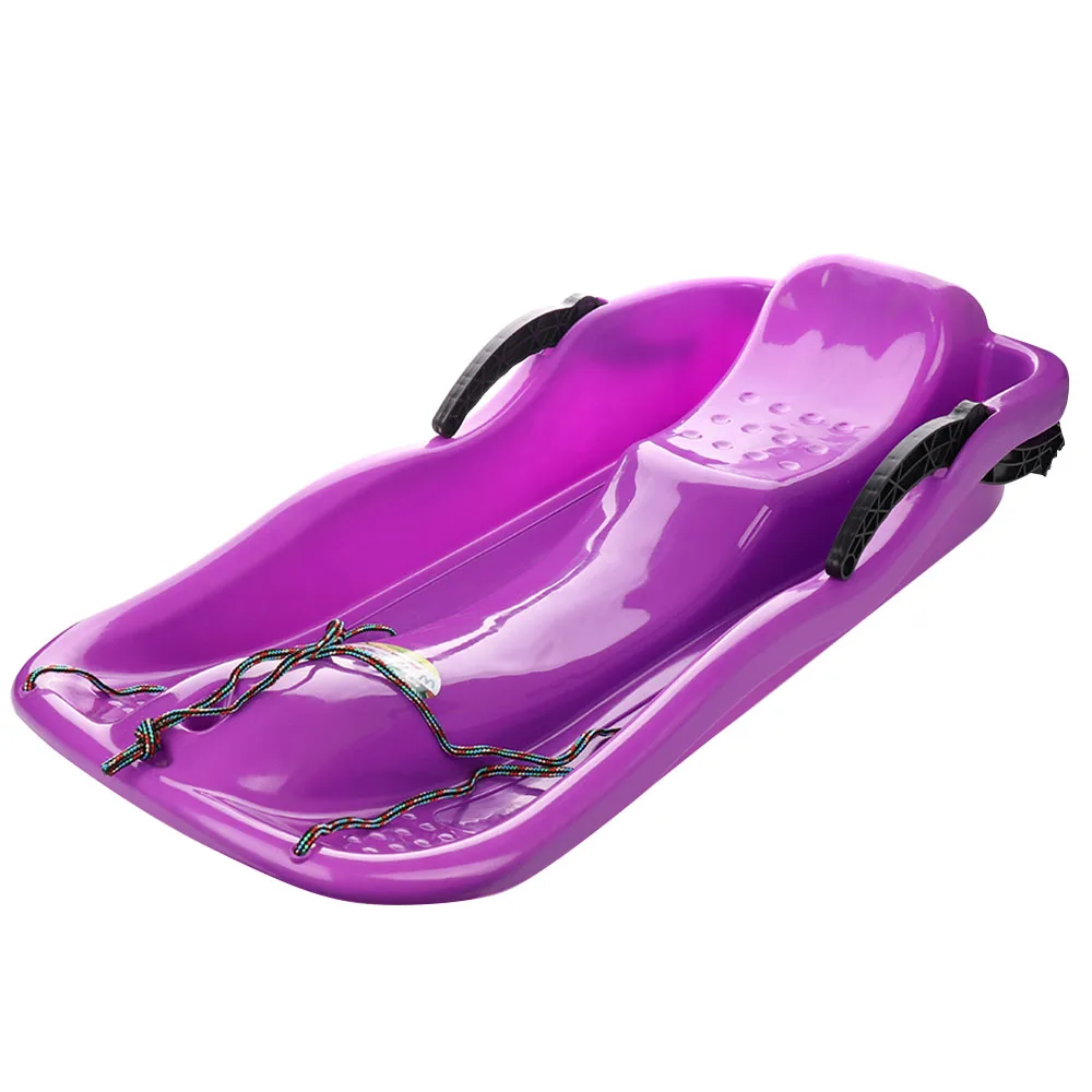 الرياضة في الهواء الطلق البلاستيك لوحات زلاجات التزلج Luge الثلوج العشب الرمال مجلس تزلج سادة على الجليد مع حبل