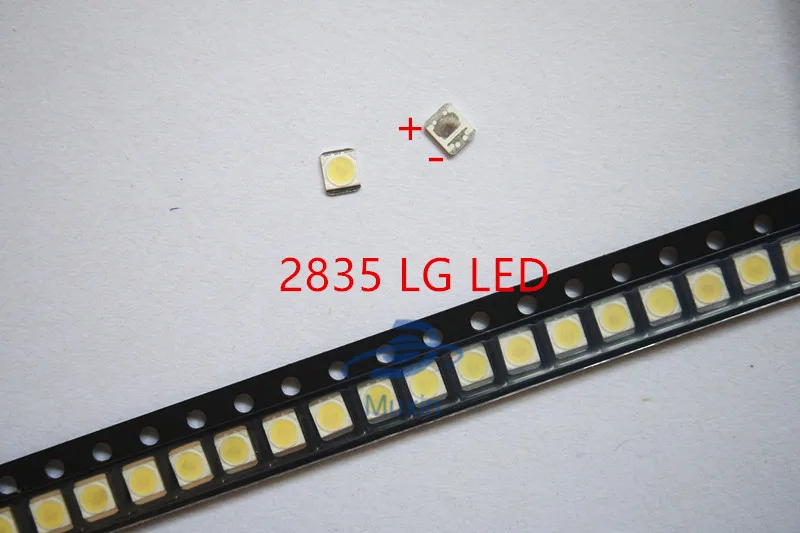MX для LG светодиодный 130 шт подсветка 1210 3528 2835 1 Вт 100лм холодный белый ЖК-подсветка для ТВ приложения