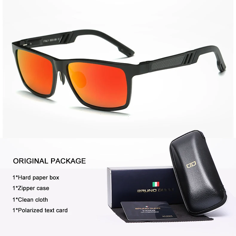 Мужские поляризационные солнцезащитные очки для Бруно Данн солнцезащитные очки de sol masculino lunette de soleil homme солнцезащитные очки для мужчин ray - Цвет линз: as picture