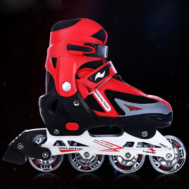 الأطفال الأسطوانة تزلج مضمنة الشارع اليومي فرشاة التزلج المهنية الفتيات الصبي قابل للتعديل رياضية مع الأسطوانة IA14