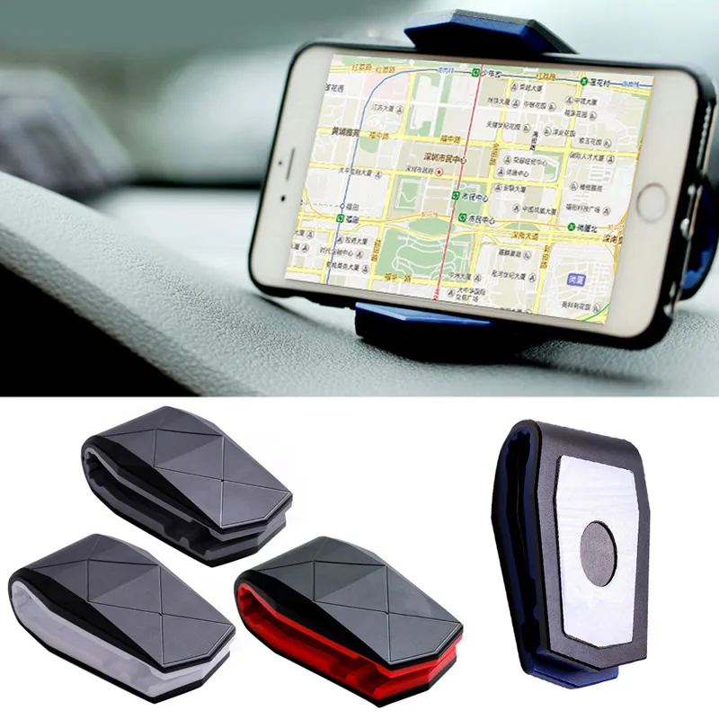 

Free Shipping Universal Adjustable Mobile Phone Crocodile Clip Car Desk Holder Bracket Mount