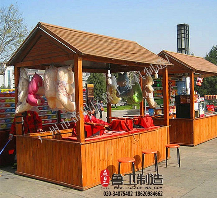 mobile trolley / wood peddle car / outdoor shop car / pedestrian street