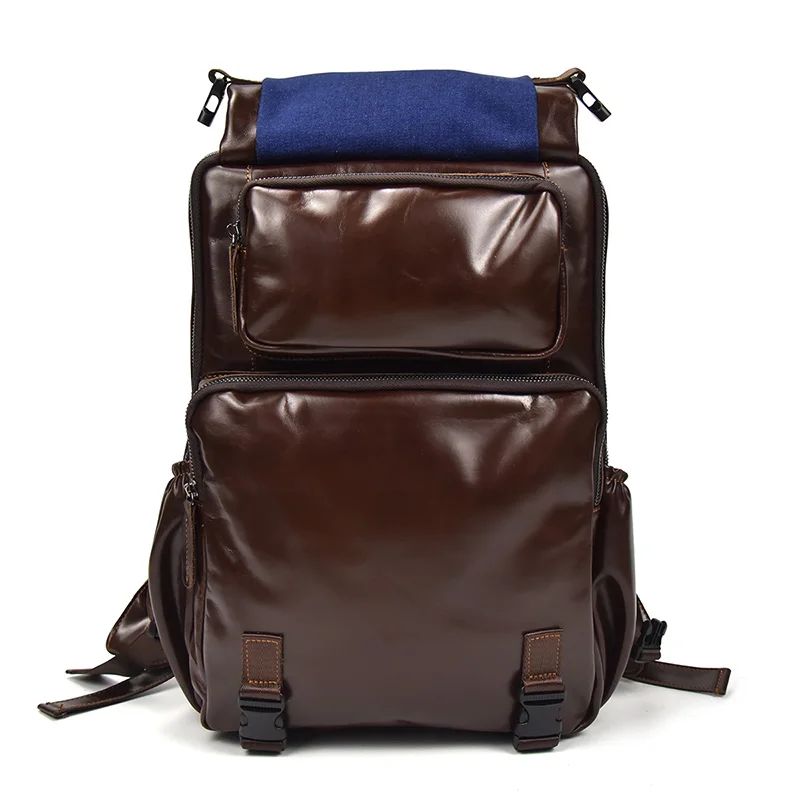 Männer Große Echtes Reise light Schule Multifunktionale orange2 Rucksack 14 Daypack Brown