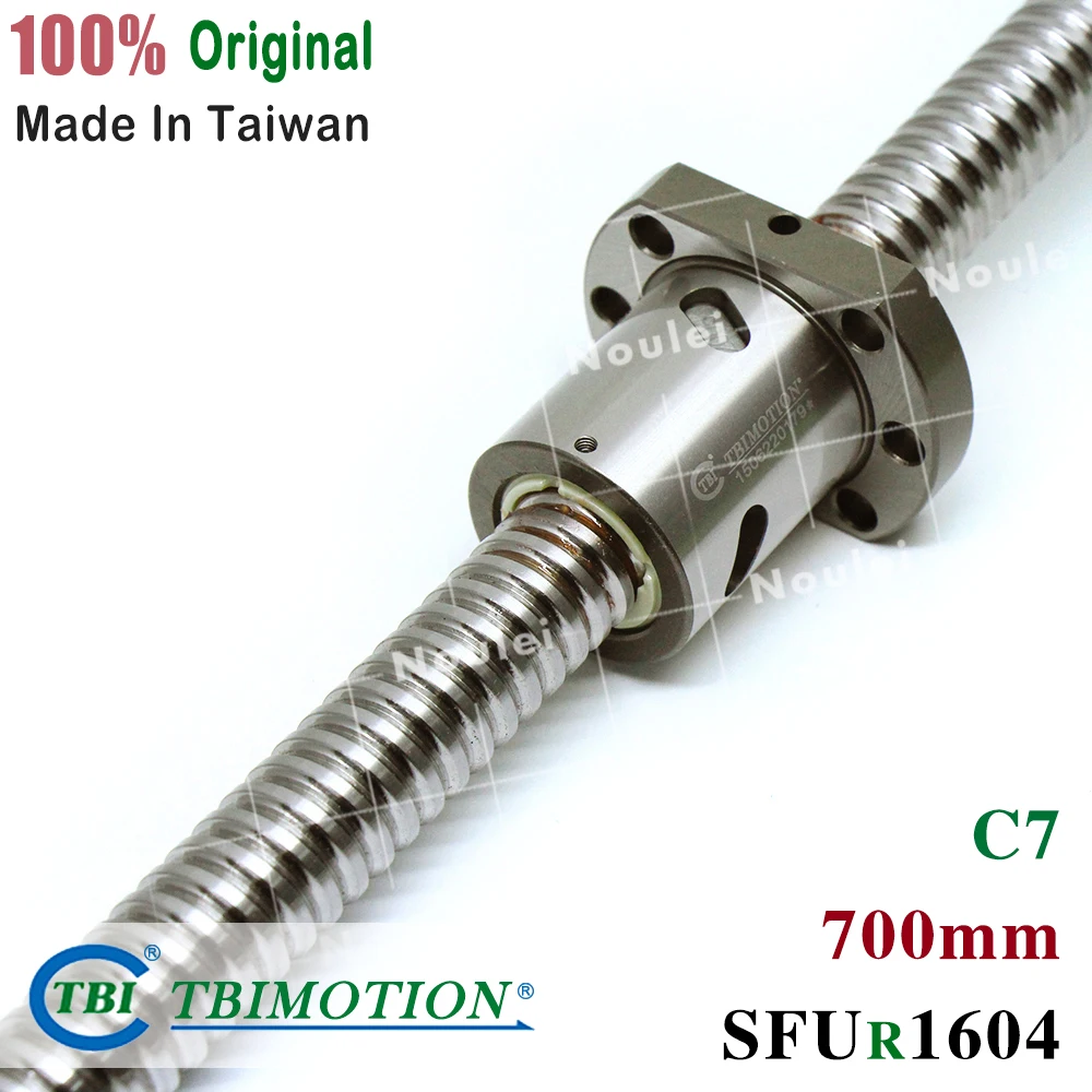 

TBI 1604 700mm C7 ball screw 4mm lead with SFU1604 ballnut for CNC z axis diy kit Custom set high stability