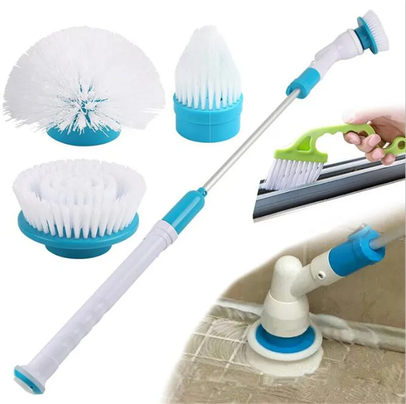 Brush Cleaning Tool Electronic Brush 220v 50HZ Long Handle Toilet Glass