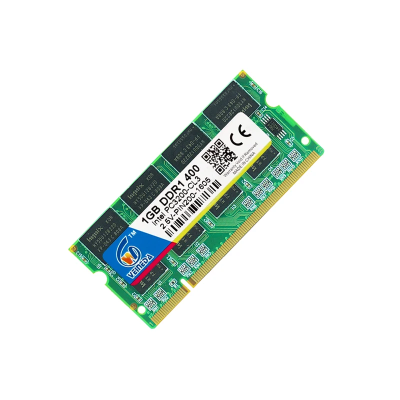 Sodimm DDR 1 Гб памяти компьютера PC Ram 1 ГБ pc3200 ddr400 совместимый pc2700 ddr Sodimm память