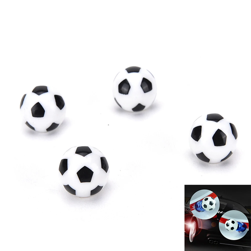 4pcs Universal Football Design Biycle Car Truck Motorcycle Wheel Tire Valve Caps Dust Dustproof Cap