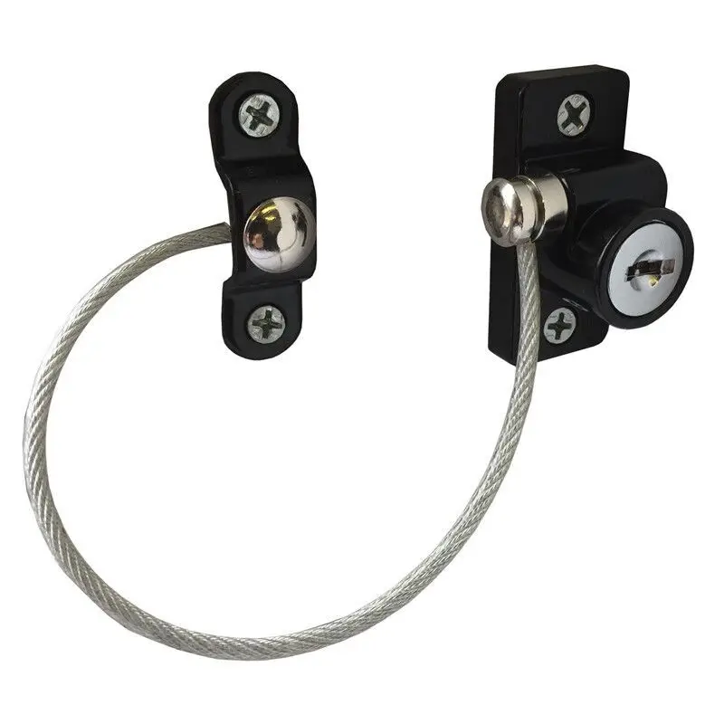 

1pcs Baby Safety Lock Window Door Cable Ventilator Kids Lock Child Security Locking Keyed Opening Restrictor For Baby Protection