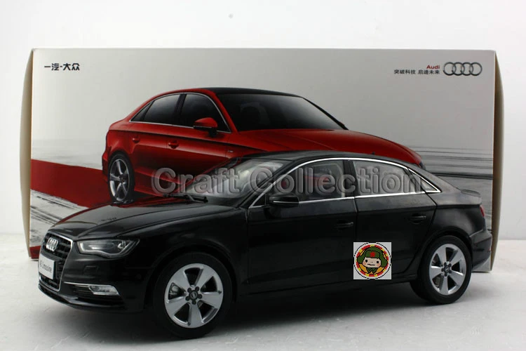 

Black 1:18 Car Model Audi A3 2012 Sedan Alloy Toy Car Mini Car Miniature Automobile