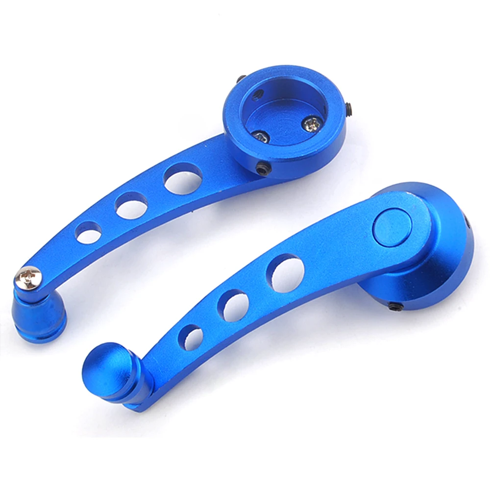 1 Pair Aluminium Auto Car Window Winders Glass Door Cranks Left Right Handles Blue Fit For Universal Styling Accessories | Автомобили и