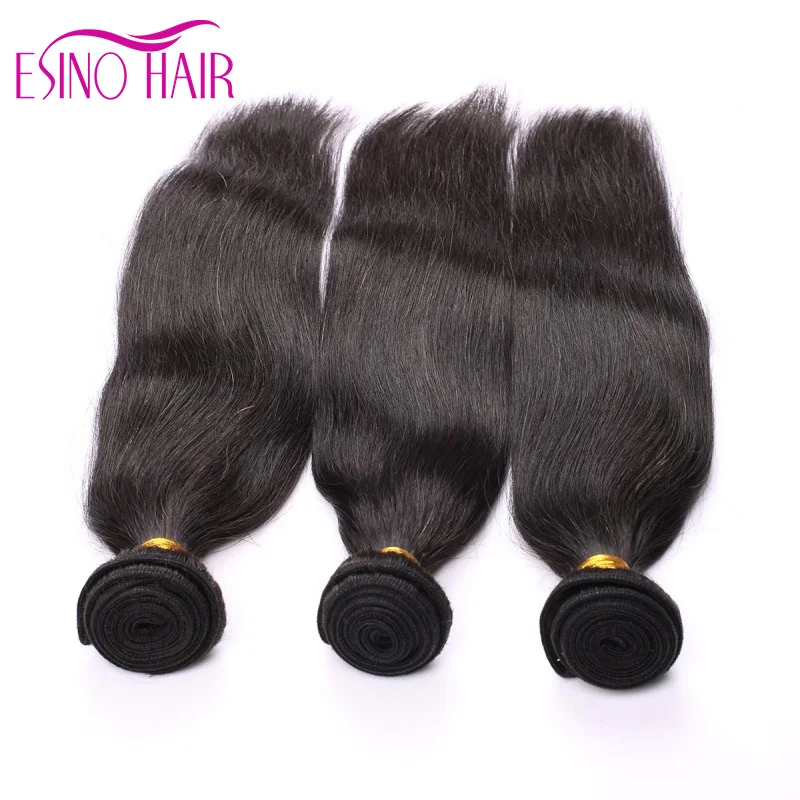 Brazilian Virgin Hair Straight human hair extensions 6A Unprocessed 3 Bundle/Lot Hot Human 100g/Pc |