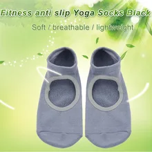 1 пара мужских и женских носков для йоги, противоскользящие Дышащие носки для фитнеса, пилатеса, Нескользящие хлопковые носки для танцев, тренажерного зала, носки с пяткой, Новинка