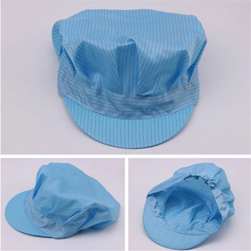 Работы Hat Для мужчин Для женщин мастерской дышащий шеф-повар пыле антистатические Регулируемый Шапки Для мужчин Для женщин фабрики рабочая