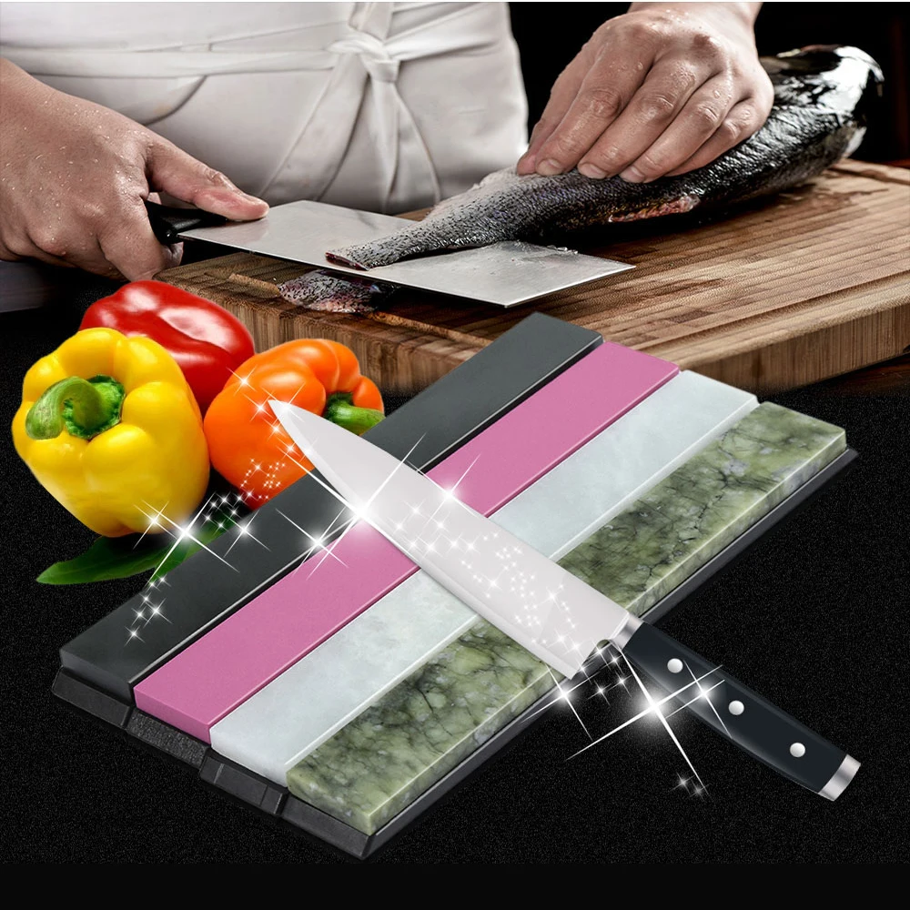 4pcs/Set Sharpening Stone 3000/5000/8000/10000 Grit Whetstone Grinder