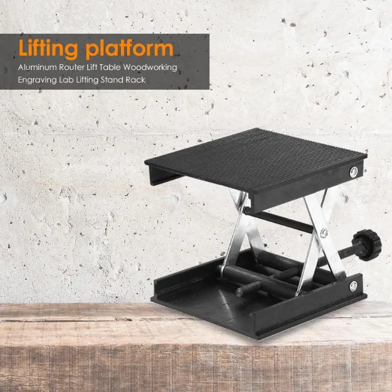 Алюминиевый подъемный стол для деревообработки, гравировальная лабораторная подъемная стойка, регулируемая дрель, мини настольная скамья