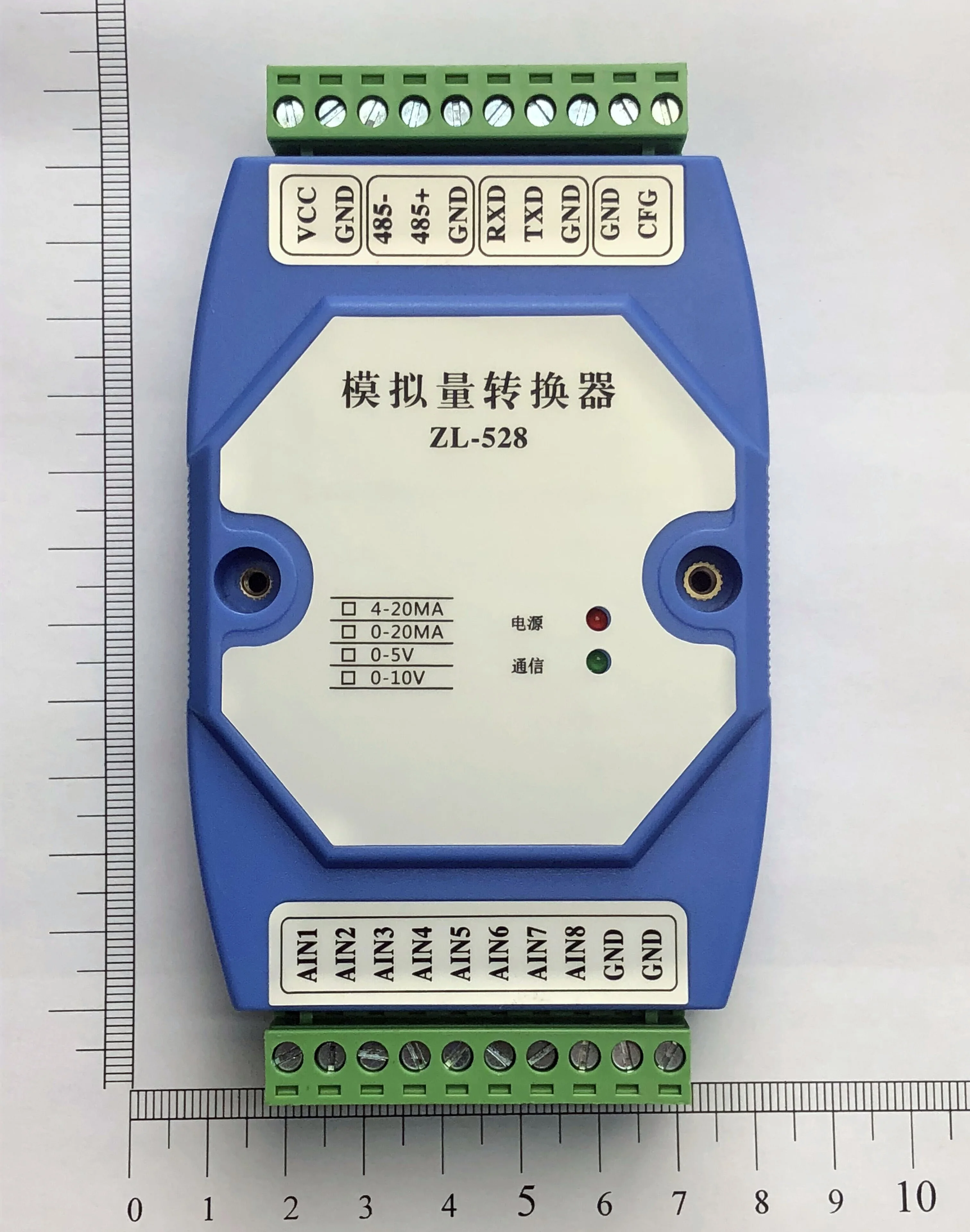 

4-20mA to RS485 8 Channel Analog Input Acquisition Module 0-10V High Precision MODBUS-RTU