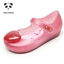 KINE PANDA/детские сандалии для маленьких девочек в детском саду; прозрачная Летняя обувь принцессы; От 2 до 5 лет
