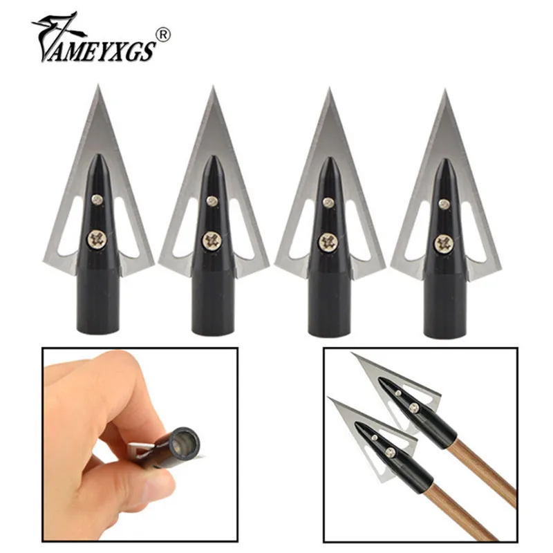 

12/24pcs Archery 2 Blades Arrowhead 100grain Cutting Diameter 2.7 Hunting Broadhead For 8mm Arrow Shaft Shooting Accesories