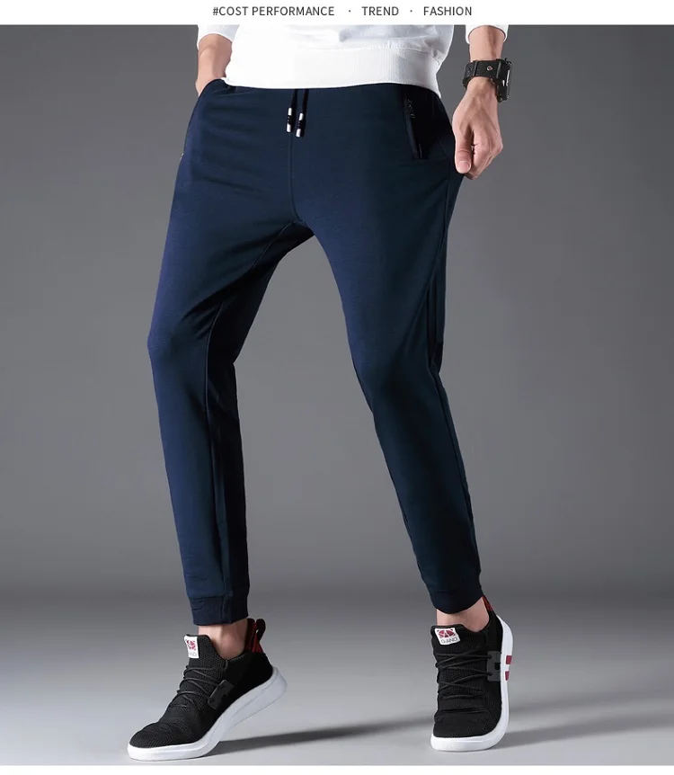 Мужские M-6XL спортивные брюки на завязках Большие размеры Свободные повседневные Широкие удобные дышащие брюки эластичные брюки для бега