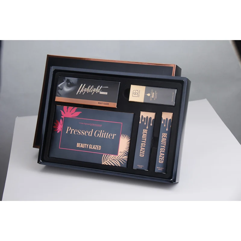 

Beauty Glazed Pressed Illuminating Powder Glitter Shimmer Matte Eye Shadow Palette Eyeshadow Palette Makeup Brushes