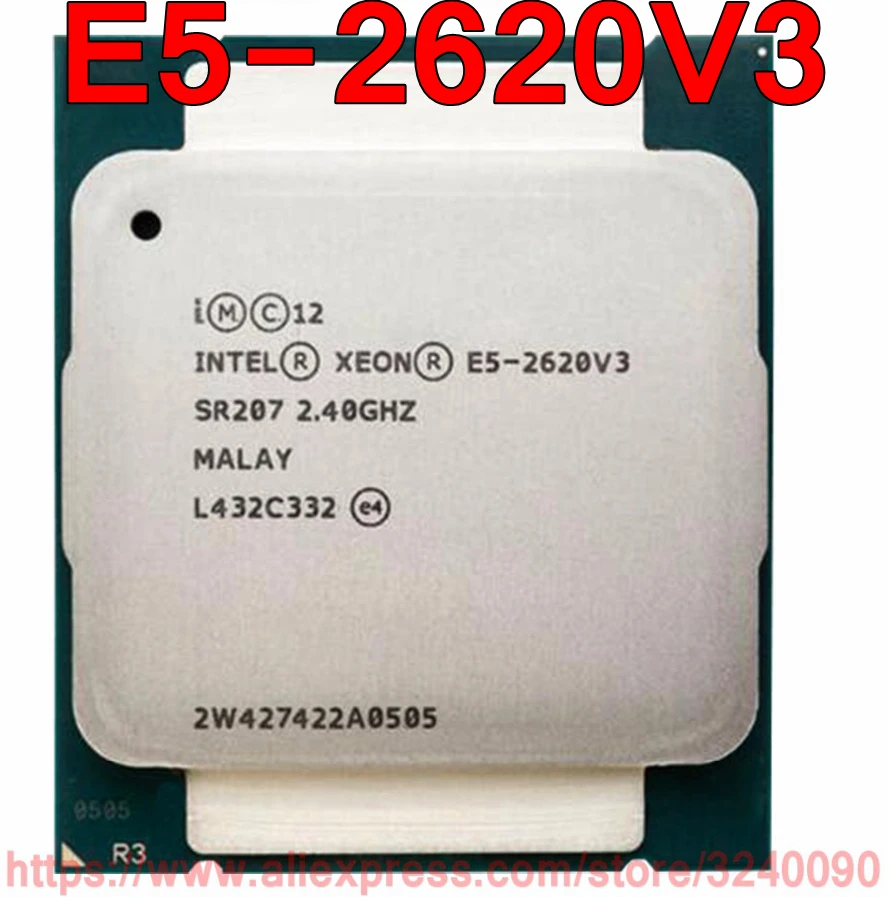Процессор Intel Xeon E5-2620V3 SR207 2 40 ГГц 6-ядерный 15 Мб LGA2011-3 E5-2620 V3 E5 2620V 3 Бесплатная