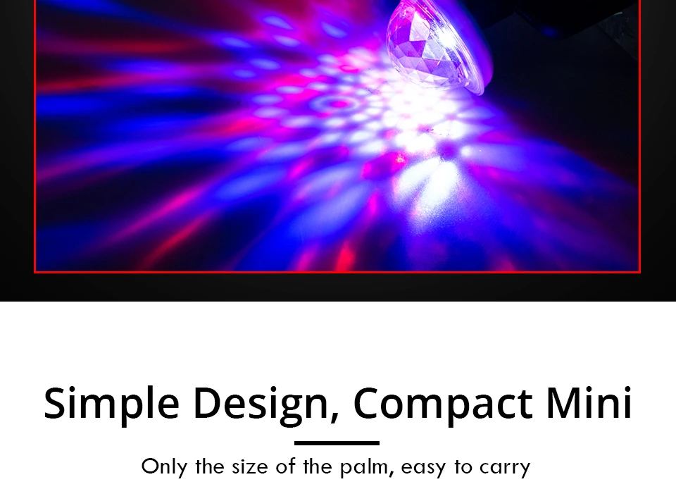 Mini USB led Party Lights Portable Crystal Magic Ball (11)